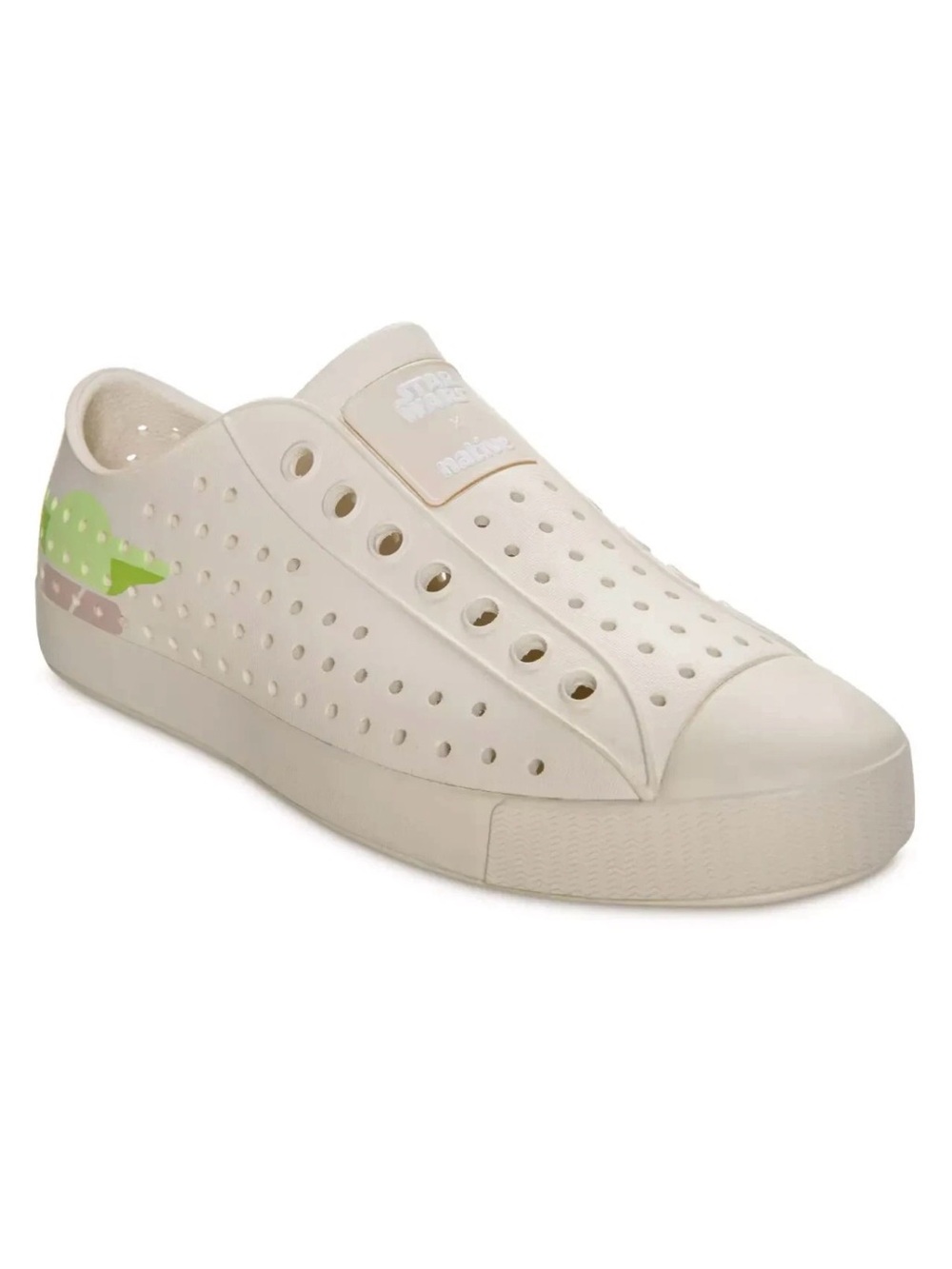 Native Star Wars Grogu Slip-On Sneakers in Cream